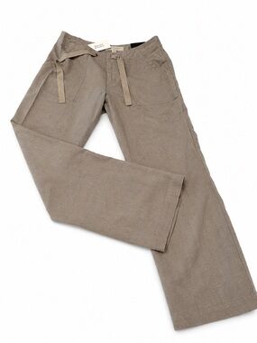 Banana Republic Ryan Fit Linen Blend Wide Leg Pants Size 6
